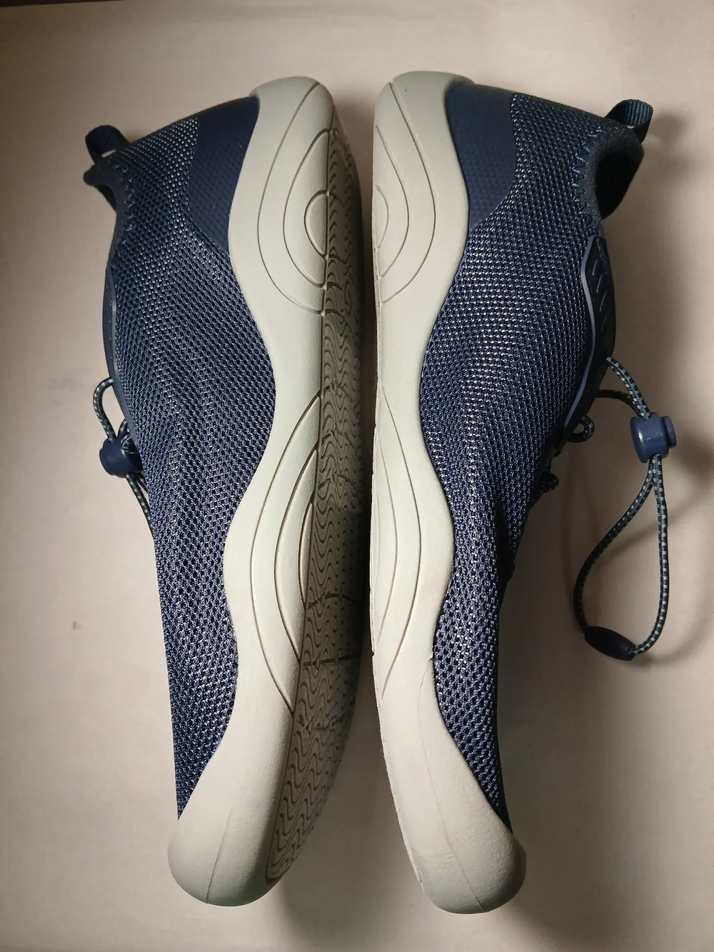 All In Motion Navy Mesh Slip-On Athletic Sneakers with Toggle Laces Sz. 5